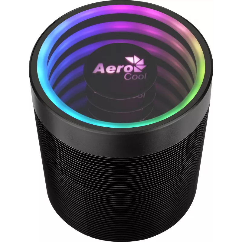 Arrefecedor de ar AEROCOOL Mirage 5, 5 heatpipes de 6 mm, ventoinha de 60 mm, TDP 150 W, preto
