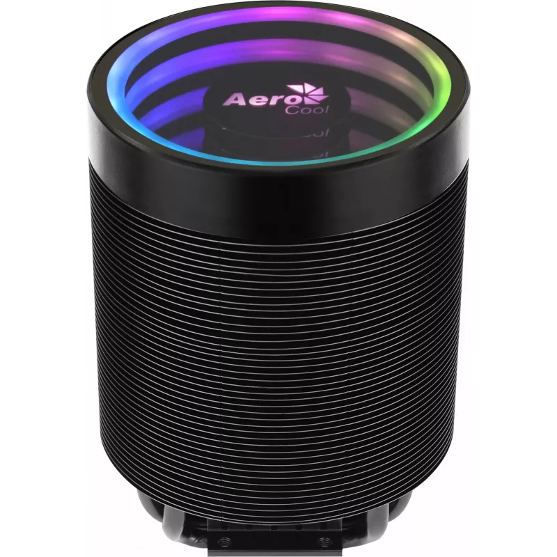 Arrefecedor de ar AEROCOOL Mirage 5, 5 heatpipes de 6 mm, ventoinha de 60 mm, TDP 150 W, preto