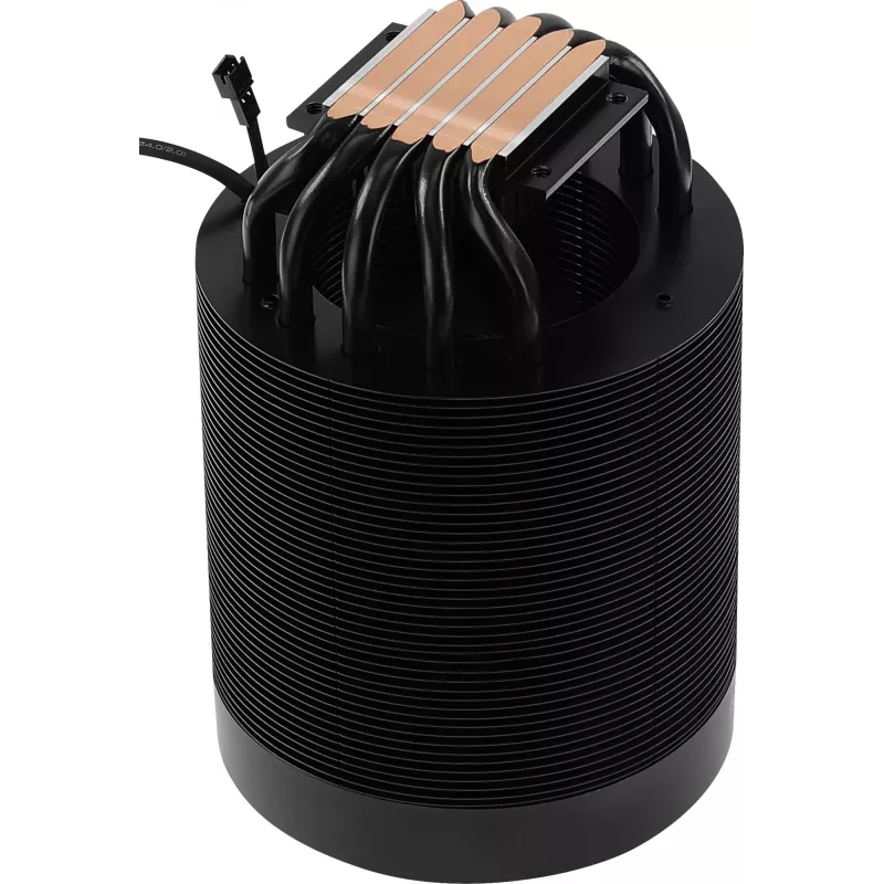 Arrefecedor de ar AEROCOOL Mirage 5, 5 heatpipes de 6 mm, ventoinha de 60 mm, TDP 150 W, preto