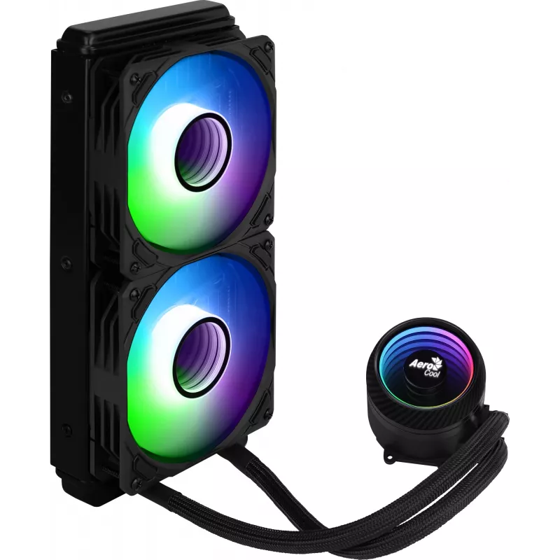 Aerocool PGS Mirage L240 ARGB refrigeração líquida para CPU, 2300 rpm, 4 pinos, preta