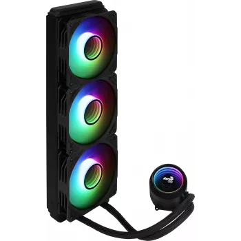 Arrefecimento líquido para CPU Aerocool MIRAGEL360 3 ventoinhas ARGB de 12 cm TDP 550W preto