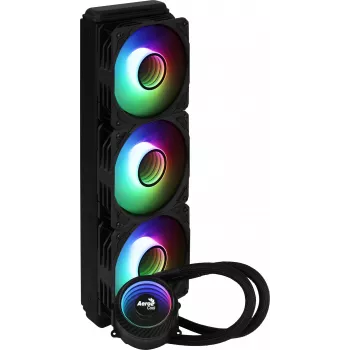 Arrefecimento líquido para CPU Aerocool MIRAGEL360 3 ventoinhas ARGB de 12 cm TDP 550W preto
