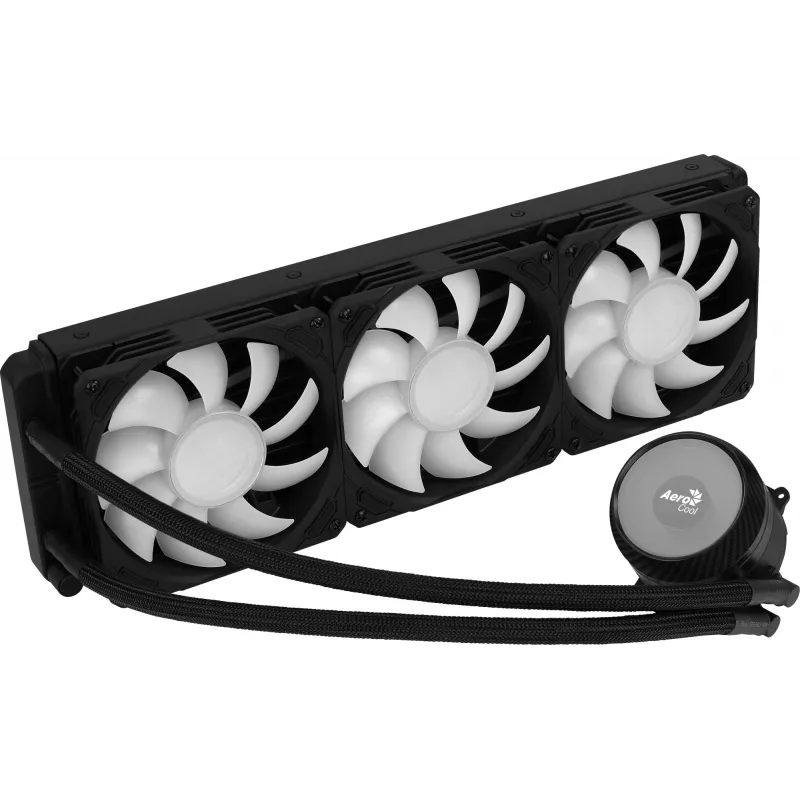 Arrefecimento líquido para CPU Aerocool MIRAGEL360 3 ventoinhas ARGB de 12 cm TDP 550W preto