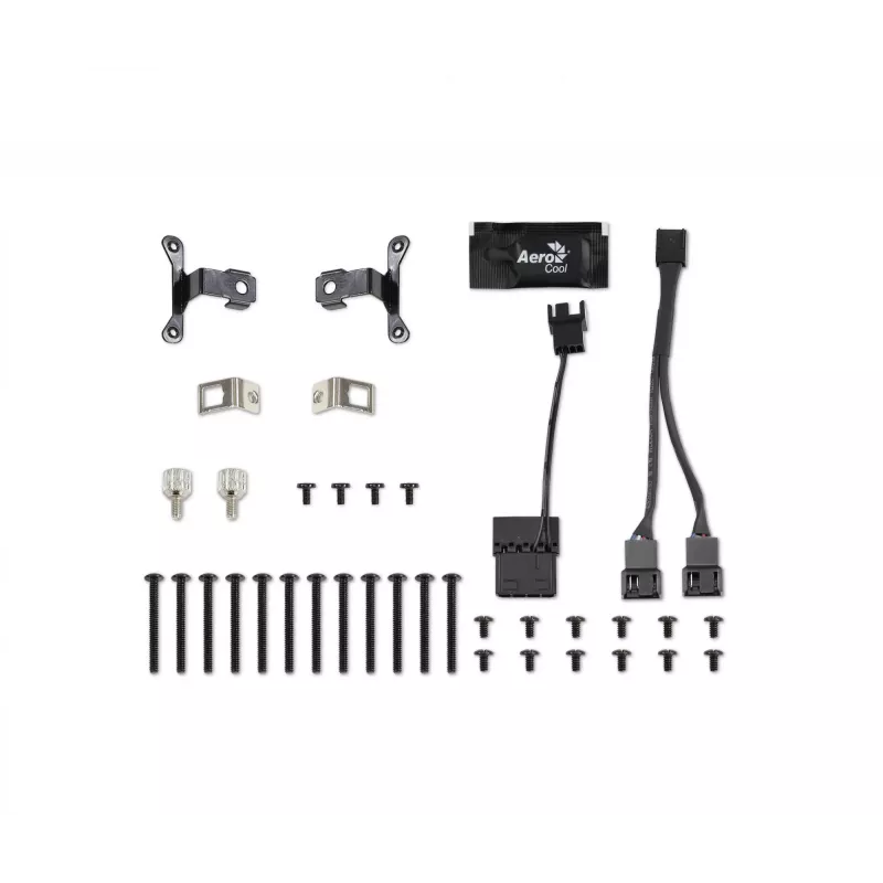 Arrefecimento líquido para CPU Aerocool MIRAGEL360 3 ventoinhas ARGB de 12 cm TDP 550W preto