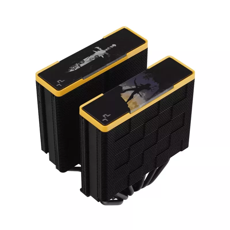 Arrefecedor de ar DeepCool AK620 Zero Dark Zoria 12 cm preto amarelo
