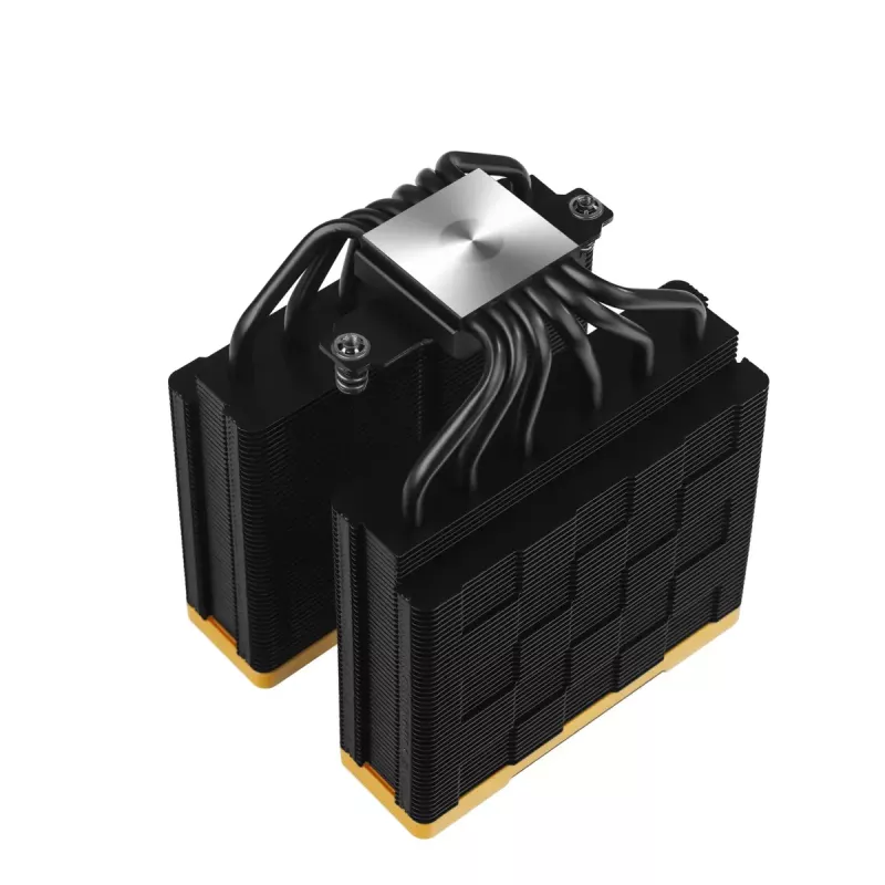 Arrefecedor de ar DeepCool AK620 Zero Dark Zoria 12 cm preto amarelo