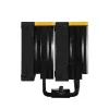 Arrefecedor de ar DeepCool AK620 Zero Dark Zoria 12 cm preto amarelo