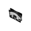 Ventoinha para caixa de 120 mm DeepCool RF120 — branco/preto, 120×25 mm, PWM de 4 pinos, LED RGB, rolamento hidráulico