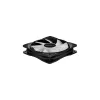 Ventoinha para caixa de 120 mm DeepCool RF120 — branco/preto, 120×25 mm, PWM de 4 pinos, LED RGB, rolamento hidráulico