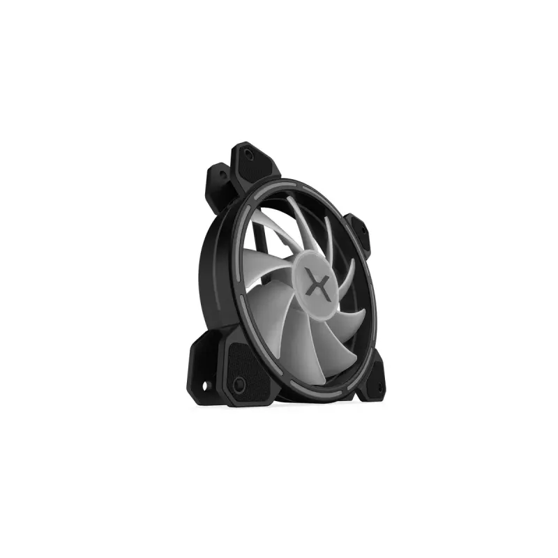 Ventoinha para caixa KRUX KRX0067 120mm ARGB LUNAR 120, 1200 rpm, rolamento hidráulico, 12 V, LED 5 V, conector de 3 pinos, antivibração