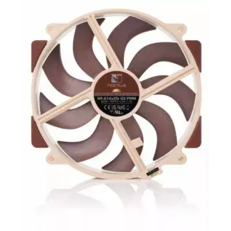 Noctua NF-A14x25r G2 PWM ventoinha para caixa de 140 mm, 1250–1500 RPM, 19,7–24,8 dB