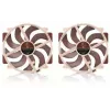 Noctua NF-A14x25r G2 PWM Sx2-PP ventoinhas para caixa de 140 mm (2 un.), 12 V, 1500 RPM, 155,6 m³/h, castanho/bege