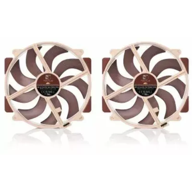 Noctua NF-A14x25r G2 PWM Sx2-PP ventoinhas para caixa de 140 mm (2 un.), 12 V, 1500 RPM, 155,6 m³/h, castanho/bege