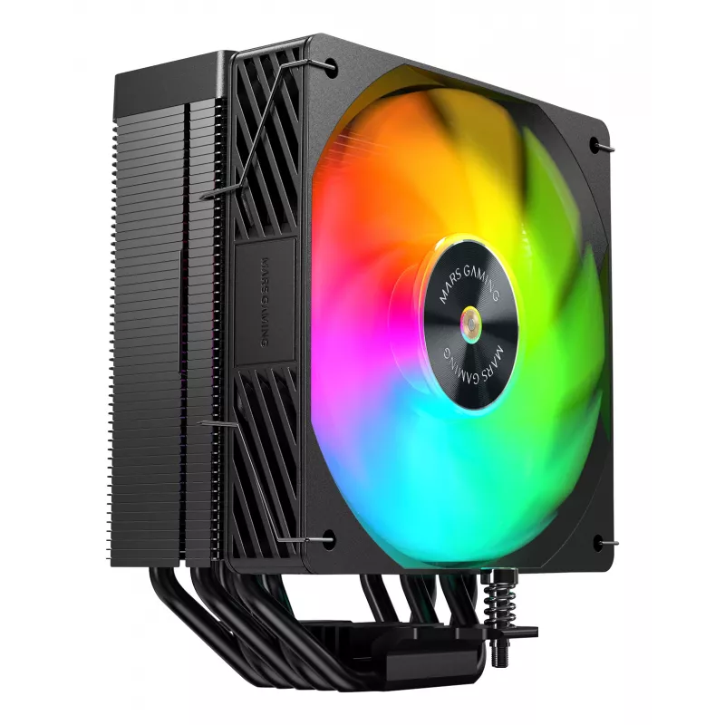 Sistema de arrefecimento para computador Mars Gaming MCPUX5ARGB processador arrefecedor de ar 12 cm preto 1 unid.