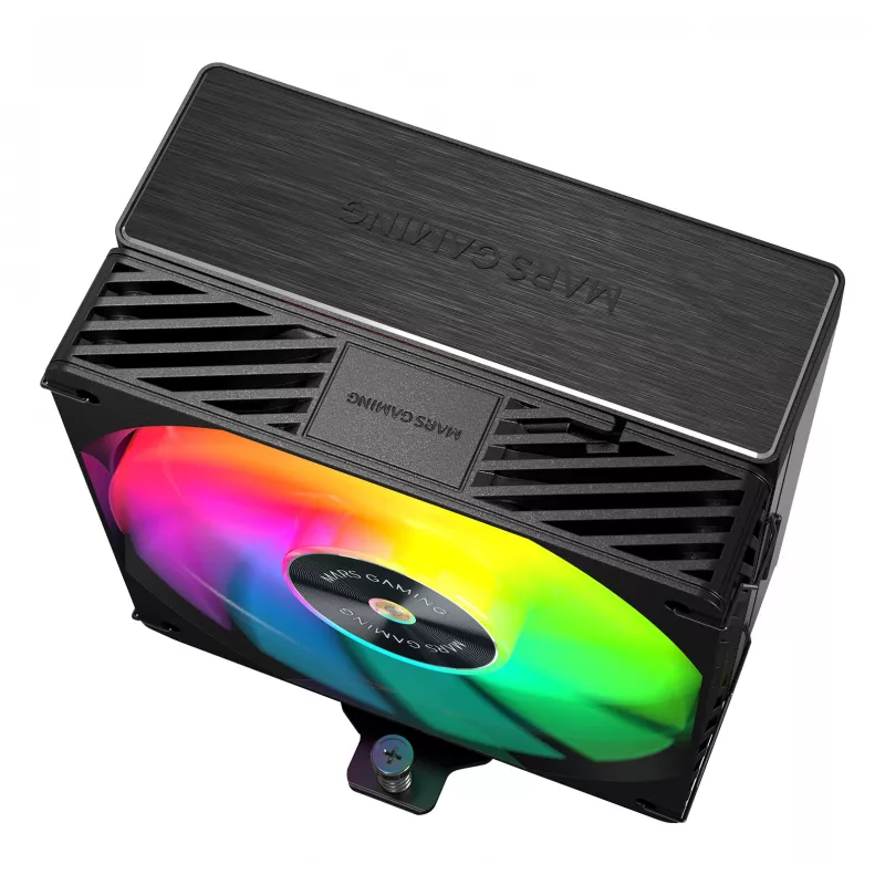 Sistema de arrefecimento para computador Mars Gaming MCPUX5ARGB processador arrefecedor de ar 12 cm preto 1 unid.
