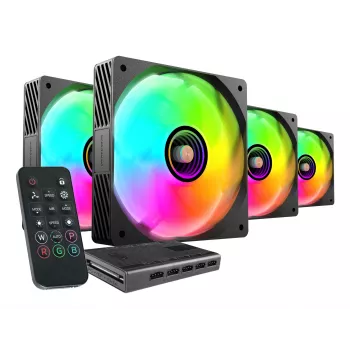 Sistema de refrigeração para computador Mars Gaming MFSI4KIT caixa de computador ventoinha 12 cm preto