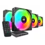Sistema de refrigeração para computador Mars Gaming MFSI4KIT caixa de computador ventoinha 12 cm preto