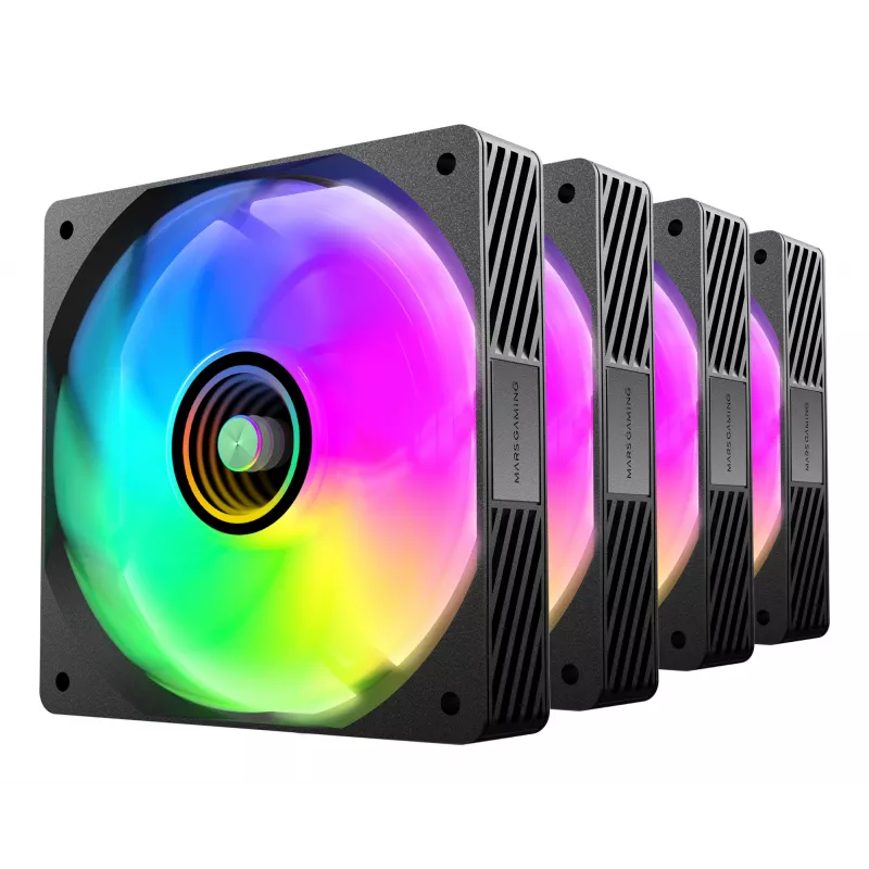 Sistema de refrigeração para computador Mars Gaming MFSI4KIT caixa de computador ventoinha 12 cm preto