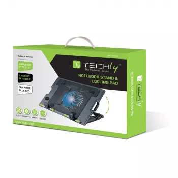 Suporte e base de refrigeração Techly para portáteis até 17,3 polegadas
