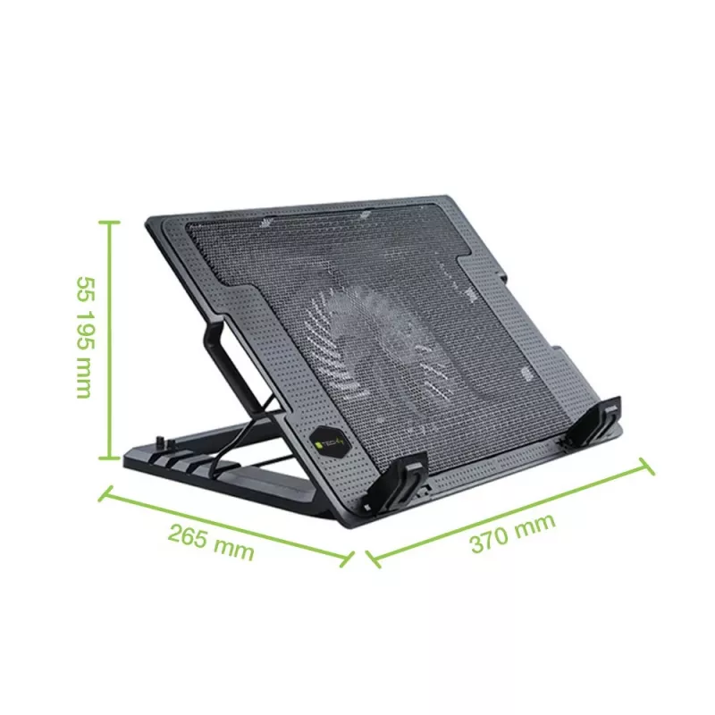 Suporte e base de refrigeração Techly para portáteis até 17,3 polegadas