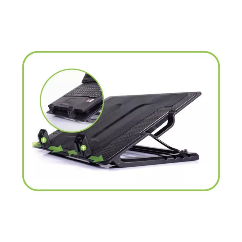 Suporte e base de refrigeração Techly para portáteis até 17,3 polegadas