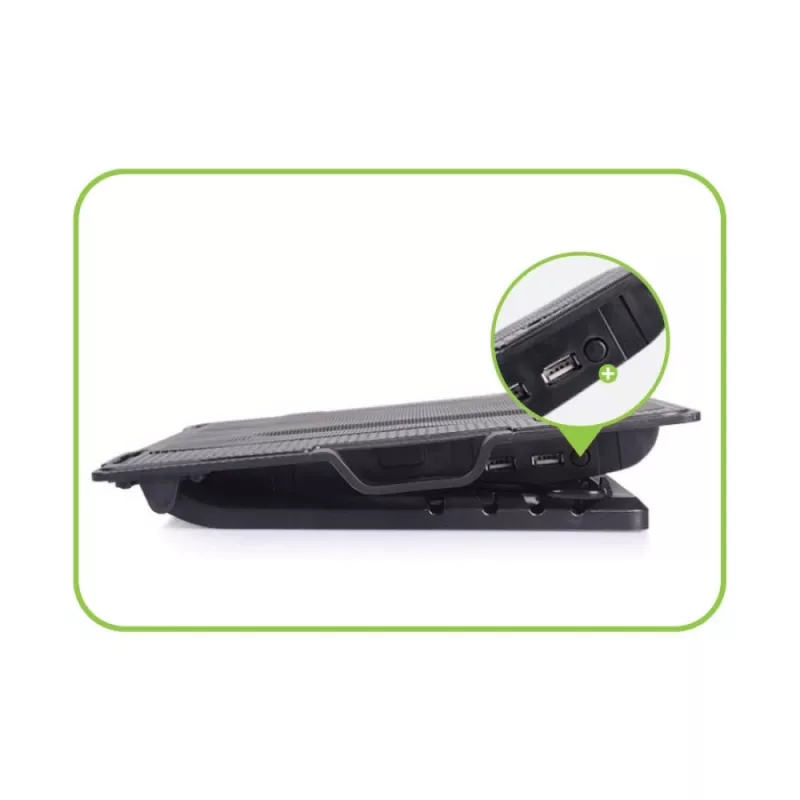 Suporte e base de refrigeração Techly para portáteis até 17,3 polegadas