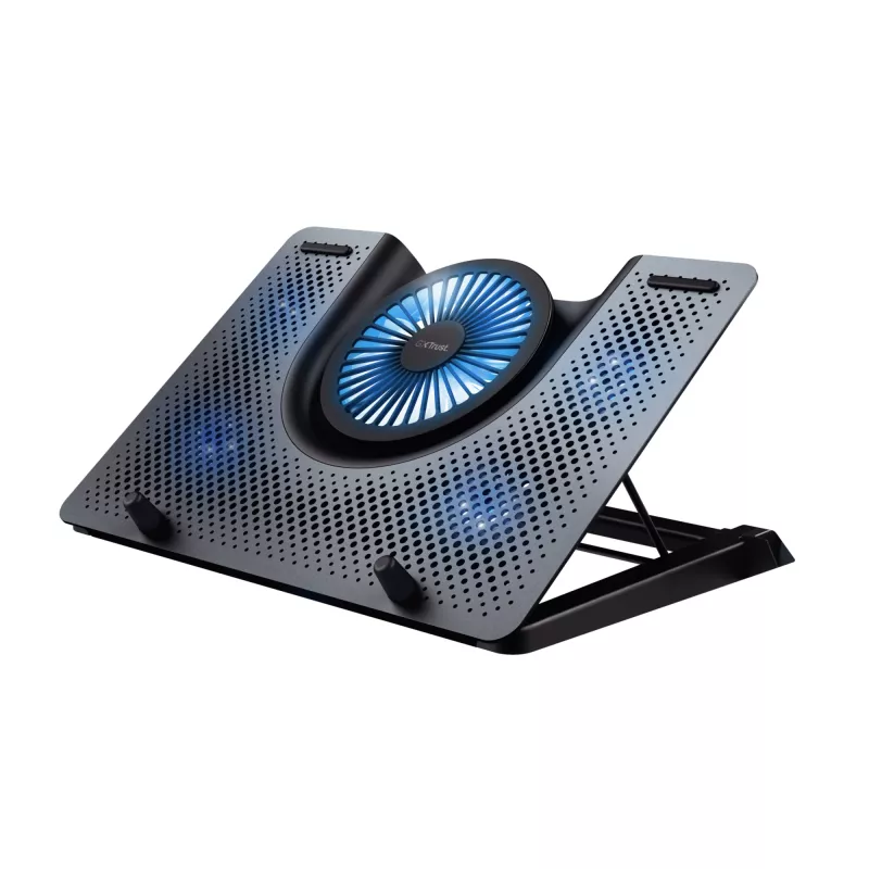 Trust GXT 1125 Quno base de arrefecimento para portátil, 17 polegadas, preta