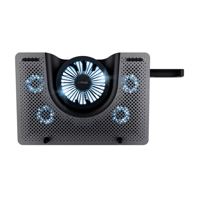 Trust GXT 1125 Quno base de arrefecimento para portátil, 17 polegadas, preta