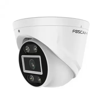 Câmara de vigilância IP Foscam T5EP 5MP PoE dome, 3072×1728, objetiva 4 mm, PoE (IEEE 802.3af), IP66, visão noturna 20 m, microSD até 256 GB