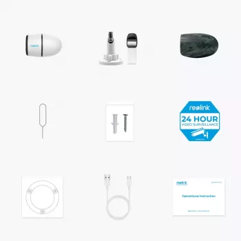 Câmara de vigilância IP Reolink Go Series G330 — 4 MP (2560×1440), 4G LTE, PIR, bateria 28 Wh, exterior bullet