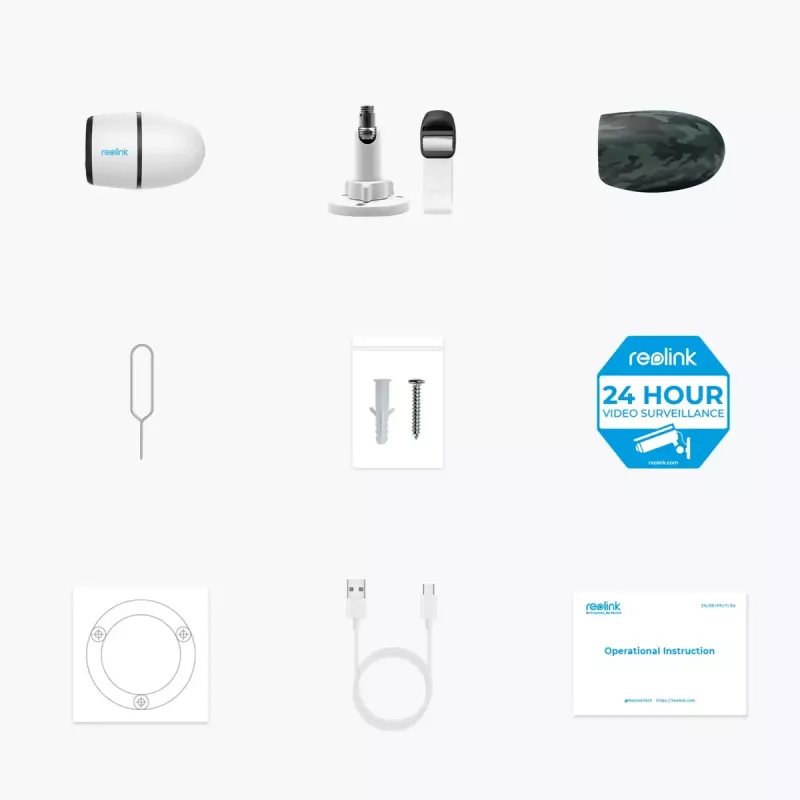 Câmara de vigilância IP Reolink Go Series G330 — 4 MP (2560×1440), 4G LTE, PIR, bateria 28 Wh, exterior bullet