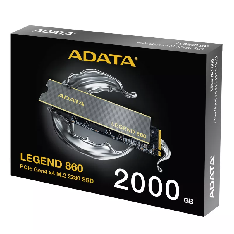 Disco SSD interno ADATA LEGEND 860 SLEG-860-2000GCS 2 TB M.2 PCI Express 4.0 NVMe 3D NAND