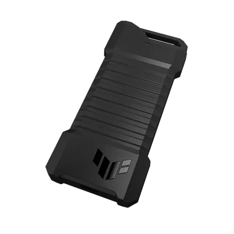 Caixa para SSD ASUS ESD-T1A/BLK/G/AS — M.2 (SATA/PCIe) de uma baía, USB-C 3.2 Gen2, 10 Gbit/s, preto, fecho de segurança