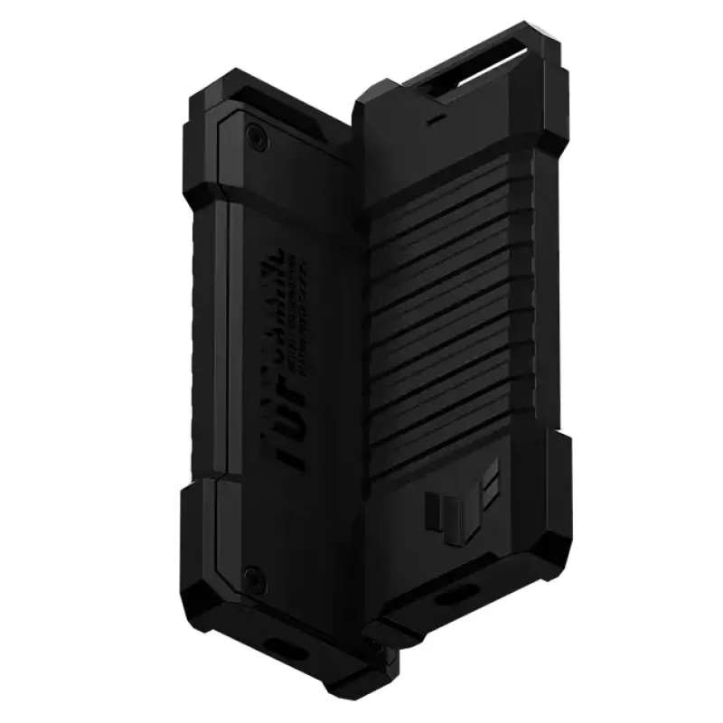 Caixa para SSD ASUS ESD-T1A/BLK/G/AS — M.2 (SATA/PCIe) de uma baía, USB-C 3.2 Gen2, 10 Gbit/s, preto, fecho de segurança