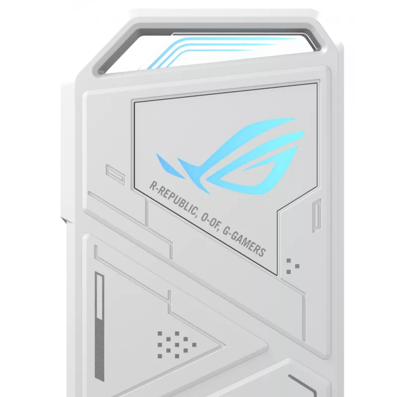 Caixa para SSD ASUS ROG Strix Arion White Edition — M.2 PCIe, USB Type-C 10 Gbit/s, para uma SSD
