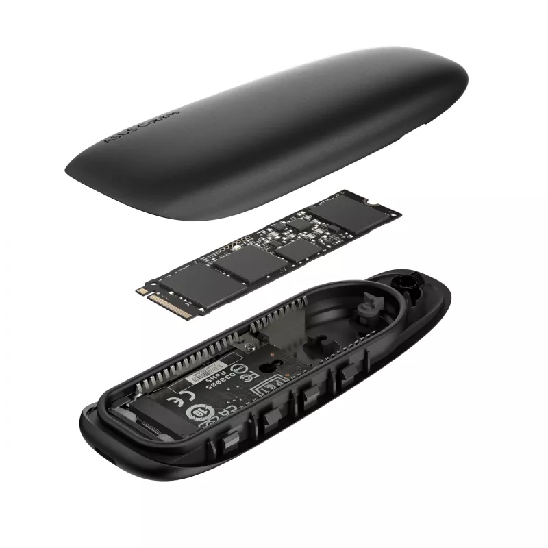 Caixa externa para SSD ASUS COBBLE preta M.2 NVMe SATA 10 Gbit/s USB-C