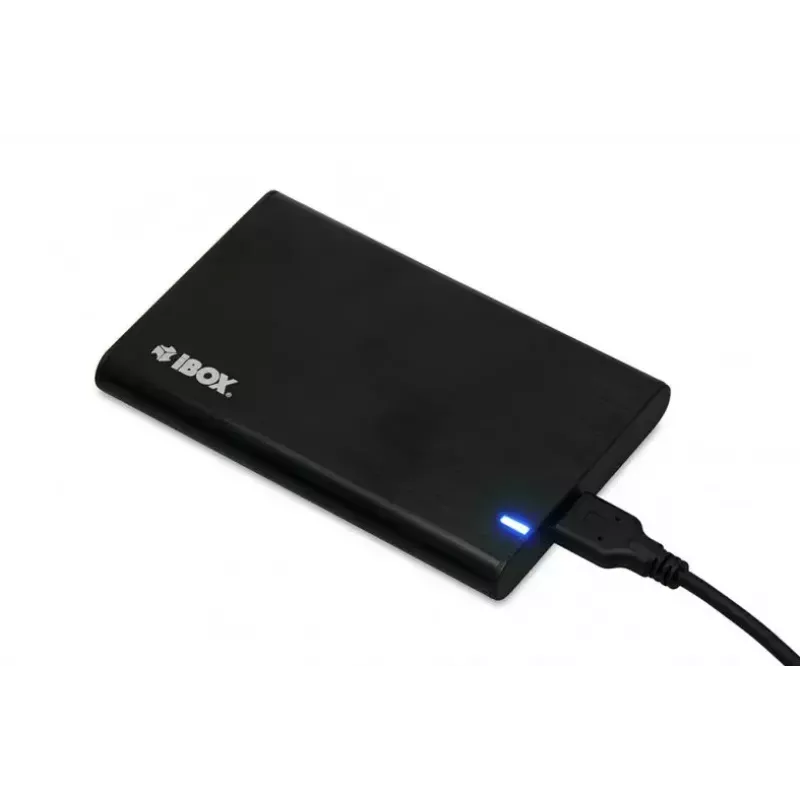 Caixa para HDD/SSD IBOX HD-05 preta — 2,5 inch SATA III, USB 3.2 Gen 1 (5 Gbit/s), Micro-USB B, UASP, até 10 TB