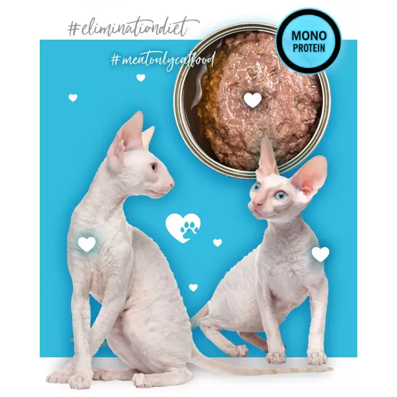 3Coty comida húmida com pato para gatos adultos, 80 g