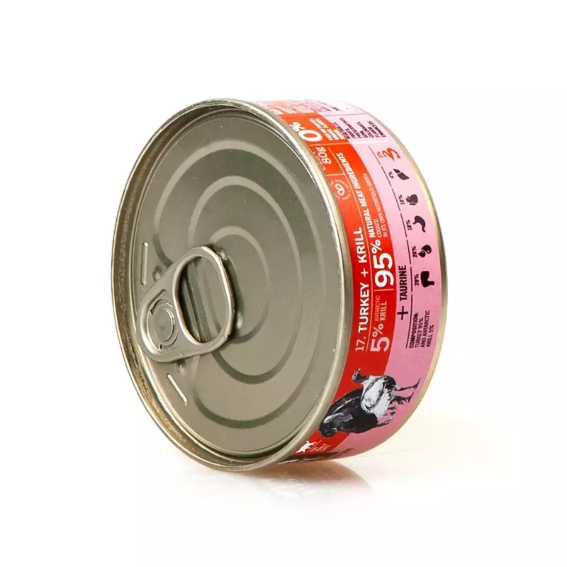 3Coty comida húmida para gatos adultos com peru e krill, 80 g
