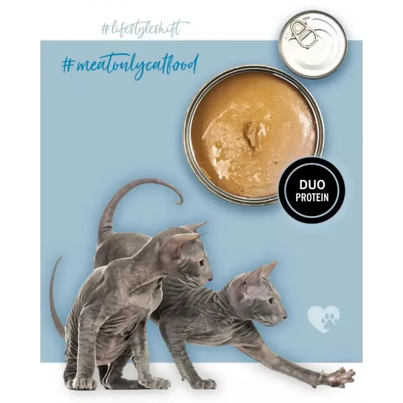3Coty comida húmida para gatinhos com peru e frango, 80 g