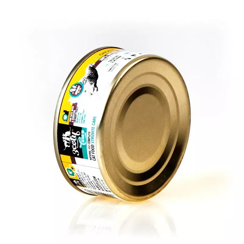 Alimento húmido para gatos 3coty Chicken Struvite care 80 g — saco de alimento húmido, gatos adultos, frango, alimento completo