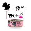 Alimento húmido para gatos 3coty Turkey Cheers 75 g — gatos adultos, dose individual complementar, 80% humidade, 6% proteína