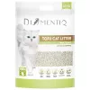 Areia para gatos de tofu aglomerante DIAMENTIQ Matcha Ultra, fibra de ervilha, sem pó, 2,5 kg