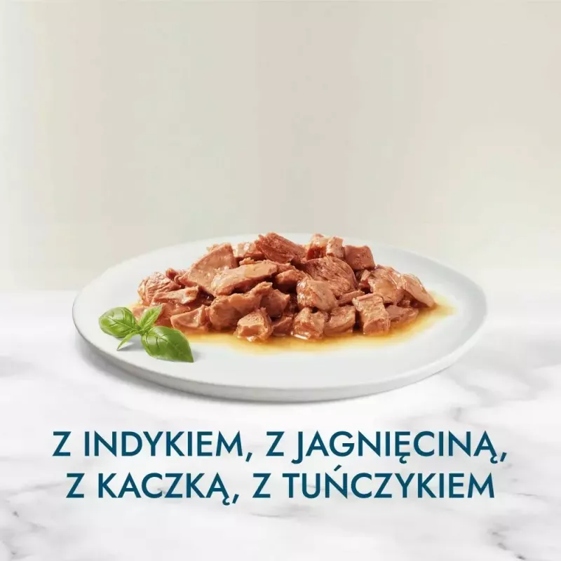 Alimento húmido para gatos Purina Nestlé GOURMET Perle mini filetes em molho, saqueta 60 x 85 g, gatos adultos, 80% humidade
