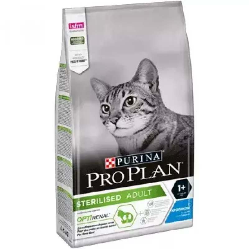 Purina Pro Plan Sterilised Renal Plus comida seca para gatos com coelho, 1,5 kg