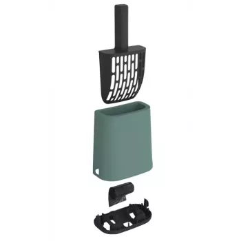 Caixa interior de armazenamento e pá para areia de gato Rotho BIALA verde, 91×162×290 mm, plástico