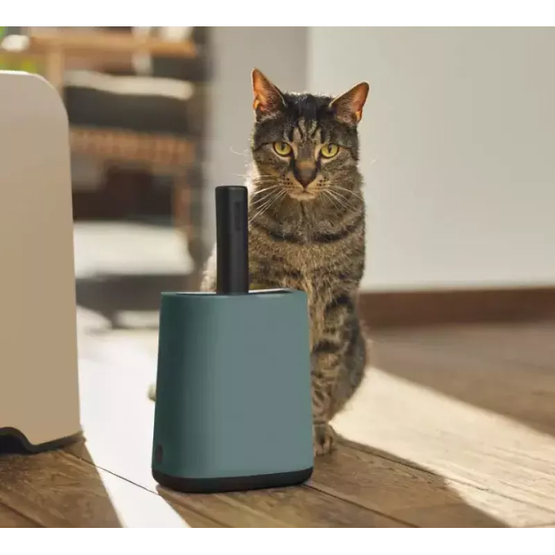 Rotho Biala pá para areia de gato com sacos, verde
