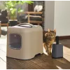 Rotho Biala pá para areia de gato com sacos, antracite