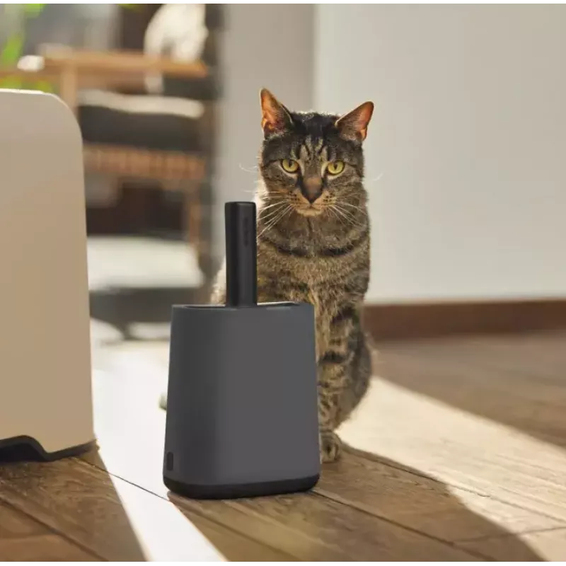 Rotho Biala pá para areia de gato com sacos, antracite