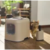 Rotho Biala pá para areia de gato com sacos, cappuccino